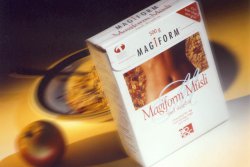 Müsli cereal box without inner bag developed in Scandinavia (foto: Administrator)