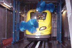 A new cleaning system makes for cleaner trains and better environment along the Arlanda line (photo: Administrator)
