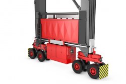 The Konecranes Hybrid Power Pack turns a fully-diesel RTG into a diesel/electric hybrid RTG. This solution can significantly reduce diesel fuel consumption. © Konecranes Oyj (photo: Elena Tiihonen)