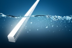 <p>AQUALUC S:OLID</p>
<p>Image: With a protection classification of IP 68 and an impact test rating of IK 10, the new LED linear luminaire AQUALUC S:OLID is ideally suited for a wide range of applications.© Barthelme</p>