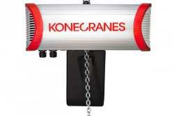 Award-winning: The SLX electric chain hoist with striking aluminum housing won the red dot award for design and value. It is exceptionally robust and has a maintenance and service hatch.© Konecranes (foto: Industrial News Service)