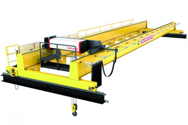 <p>CXT double-girder crane, featuring lifting capacities up to 80 tons. © Konecranes</p>