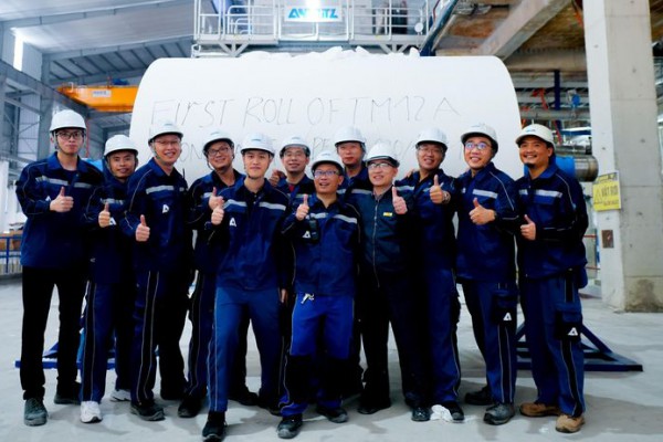 <p>ANDRITZ successfully starts up a <em>Prime</em>LineCOMPACT tissue production line at Xuong Giang Paper Mill, Vietnam</p>
<p> © ANDRITZ</p>