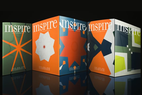 <p>Each and every one of the 22,000 covers of Iggesund Paperboard’s inspirational magazine Inspire is unique, with variable printing of colour fields, varnish patterns and time codes. © Iggesund</p>