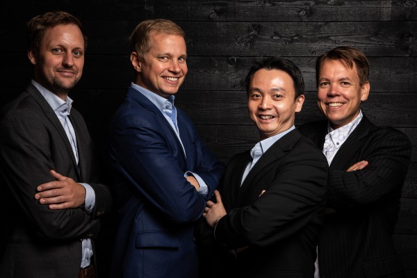 <p><em>Founders: From left to right: Dr. Jan Goetz, CEO, Co-founder of IQM, Prof. Mikko Möttönen, Chief scientist, Co-founder of IQM, Dr. Kuan Yen Tan, CTO, Co-founder of IQM, Dr. Juha Vartiainen, COO, Co-founder of IQM </em></p>
<p> </p>