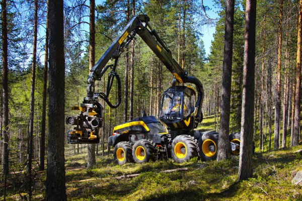 <p>Ponsse Plc, forest harvester, Finland. </p>