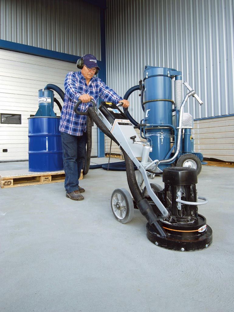 Dustfree concrete grinding boosts efficiency in construction and